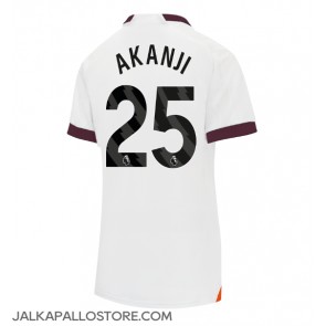 Manchester City Manuel Akanji #25 Vieraspaita Naisten 2023-24 Lyhythihainen